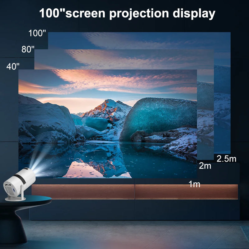 Mini projector Android em 4K HD Portátil