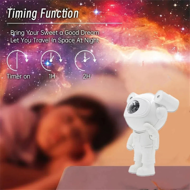 Bluetooth Astronaut Galaxy Projector Night Light Starry Sky Moon Star Led Bedroom Night Lamp Home Decorative Children Gifts